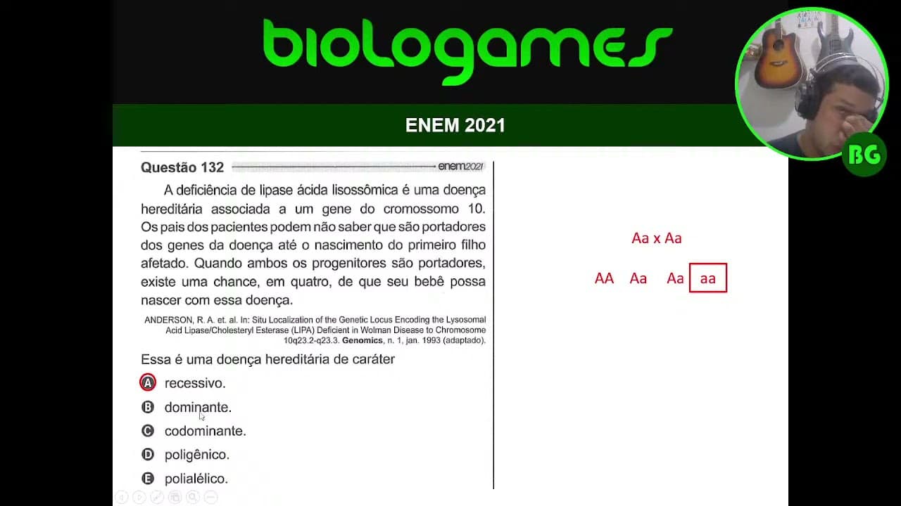 Thumbnail: ENEM 2021 - PROVA AZUL - Questão 132