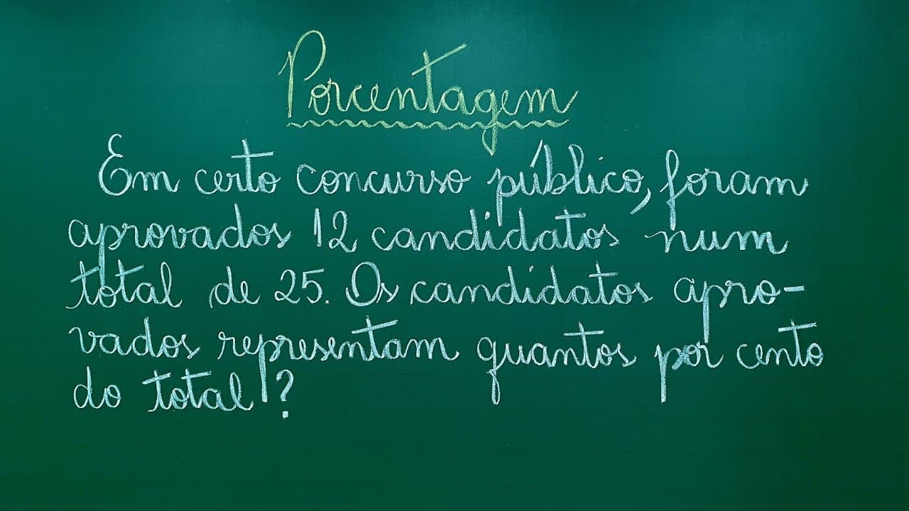 Thumbnail: PORCENTAGEM - RESOLUÇÃO DE PROBLEMA - Professora Angela Matemática