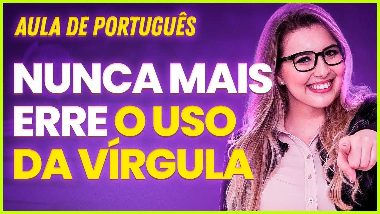Thumbnail: NUNCA MAIS ERRE A VÍRGULA! (Gramática para Concursos) - Professora Pamba