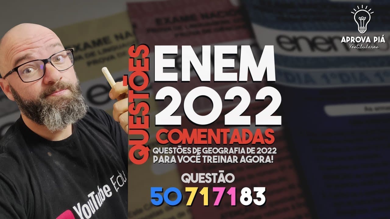 Thumbnail: Enem 2022 Geografia - Questão 50 Prova Azul