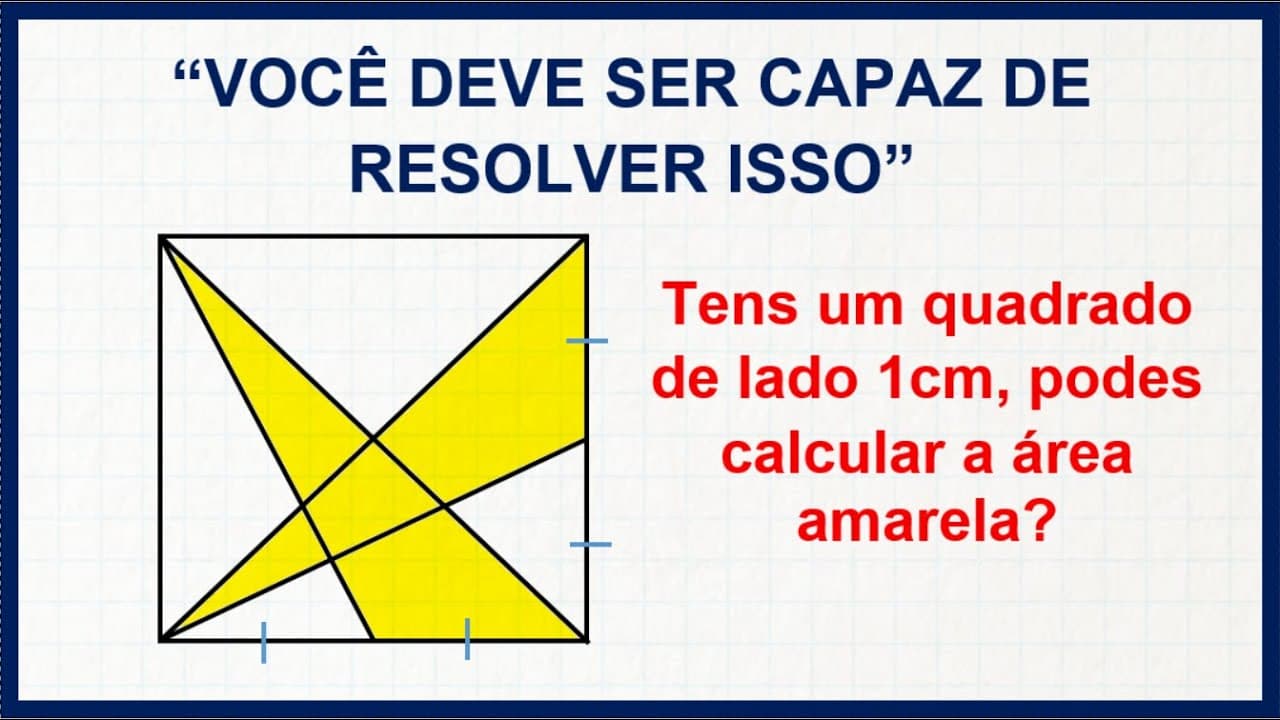 Thumbnail: 💟 Cálculo de Área com solução Genial - A Matemática é LINDA! #21 💟