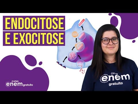 Thumbnail da aula: ENDOCITOSE (FAGOCITOSE E PINOCITOSE) E EXOCITOSE | Resumo de Biologia para o Enem