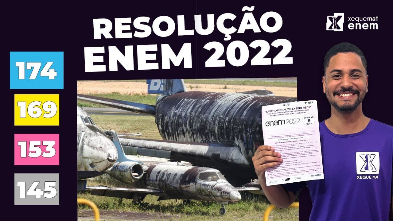 Thumbnail: 🔘Questão 174 - Caderno Azul | Volume da Esfera e do Cilindro | MATEMÁTICA ENEM 2022
