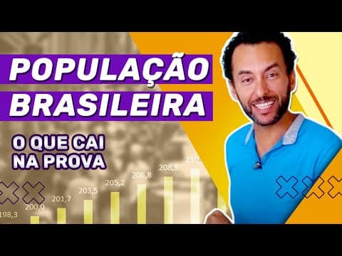 Thumbnail da aula: GEOGRAFIA explica: POPULAÇÃO BRASILEIRA (demografia) | Aula completa |