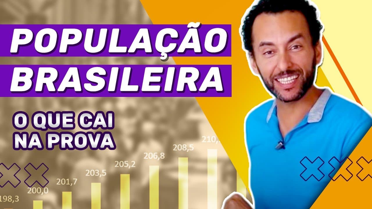 Thumbnail: GEOGRAFIA explica: POPULAÇÃO BRASILEIRA (demografia) | Aula completa |
