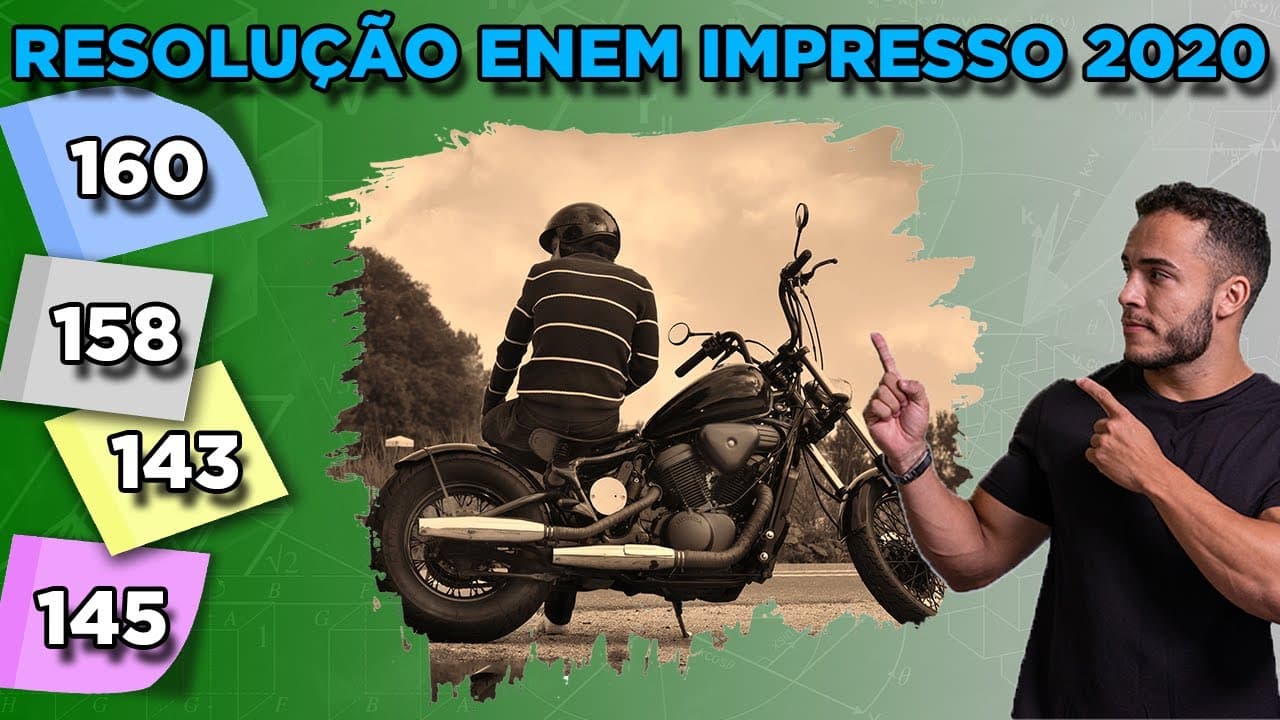 Thumbnail: 🔵 Questão 160 - Caderno Azul | Razão e Proporção | MATEMÁTICA ENEM 2020