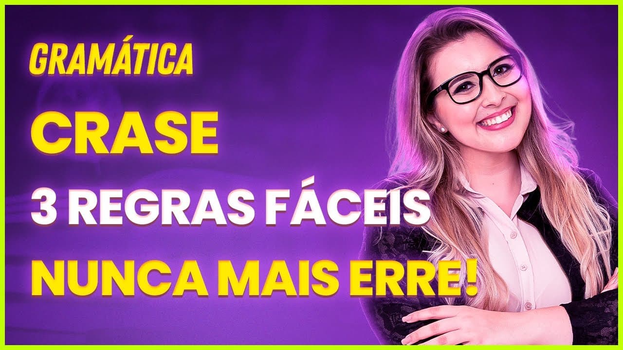 Thumbnail: NUNCA MAIS ERRE A CRASE! - Profa. Pamba