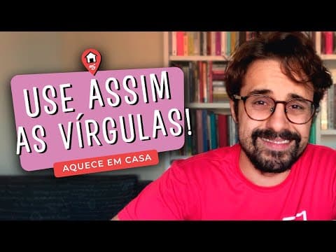 Thumbnail da aula: Aquece Corretor Sincerão: VÍRGULA #FiqueEmCasa e Estude #Comigo para saber quando e como usar.