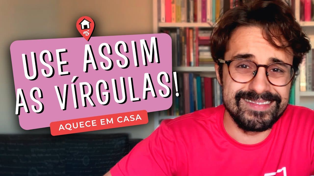 Thumbnail: Aquece Corretor Sincerão: VÍRGULA #FiqueEmCasa e Estude #Comigo para saber quando e como usar.