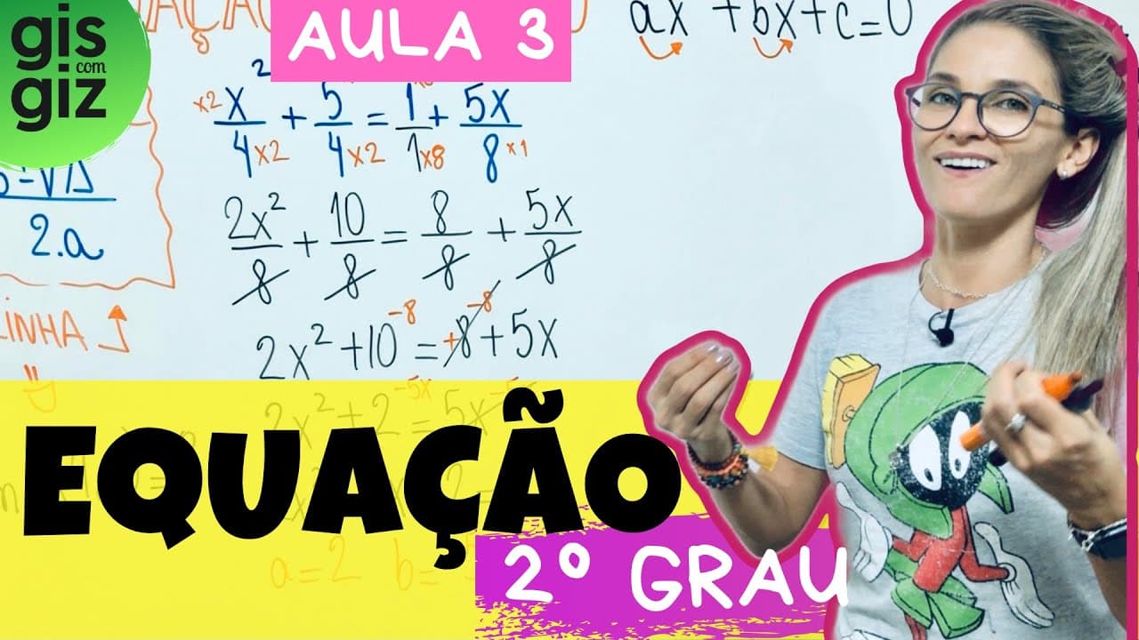 Thumbnail: EQUAÇÃO DO 2 GRAU  \Prof. Gis/ AULA 3