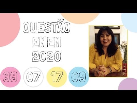 Thumbnail da aula: Questão ENEM N° 09 - Expressões Idiomáticas e Contextos Históricos  (Prova azul / ENEM 2020)