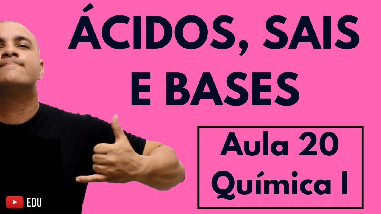 Thumbnail: Como NOMEAR e montar a FÓRMULA de ÁCIDOS, SAIS e BASES? | Aula 20 (Química I)