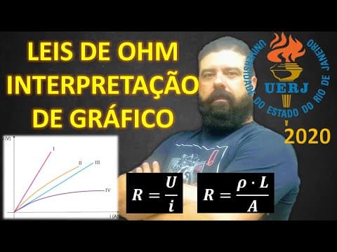 Thumbnail da aula: UERJ 2020 | Q1_38 - As 2 Leis de Ohm num único exercício e com interpretação de gráfico U x i - TOP!