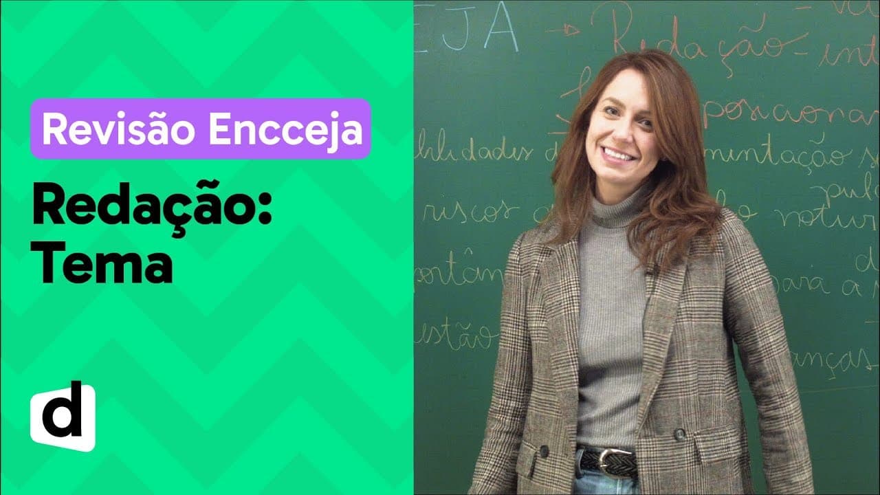 Thumbnail: COMO FAZER REDAÇÃO PARA O ENCCEJA: INTRODUÇÃO | DESCOMPLICA