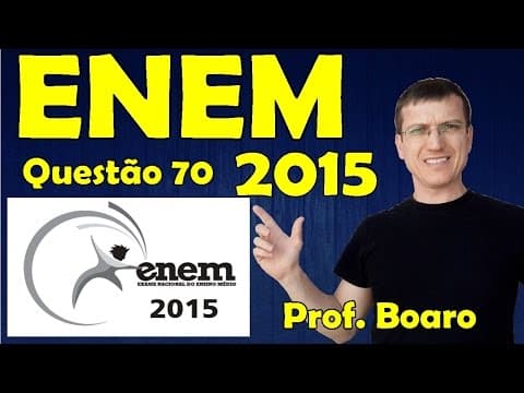 Thumbnail da aula: ENEM 2015 - QUESTÃO 70 - PROVA AZUL - FISICA   Prof.  Marcelo Boaro