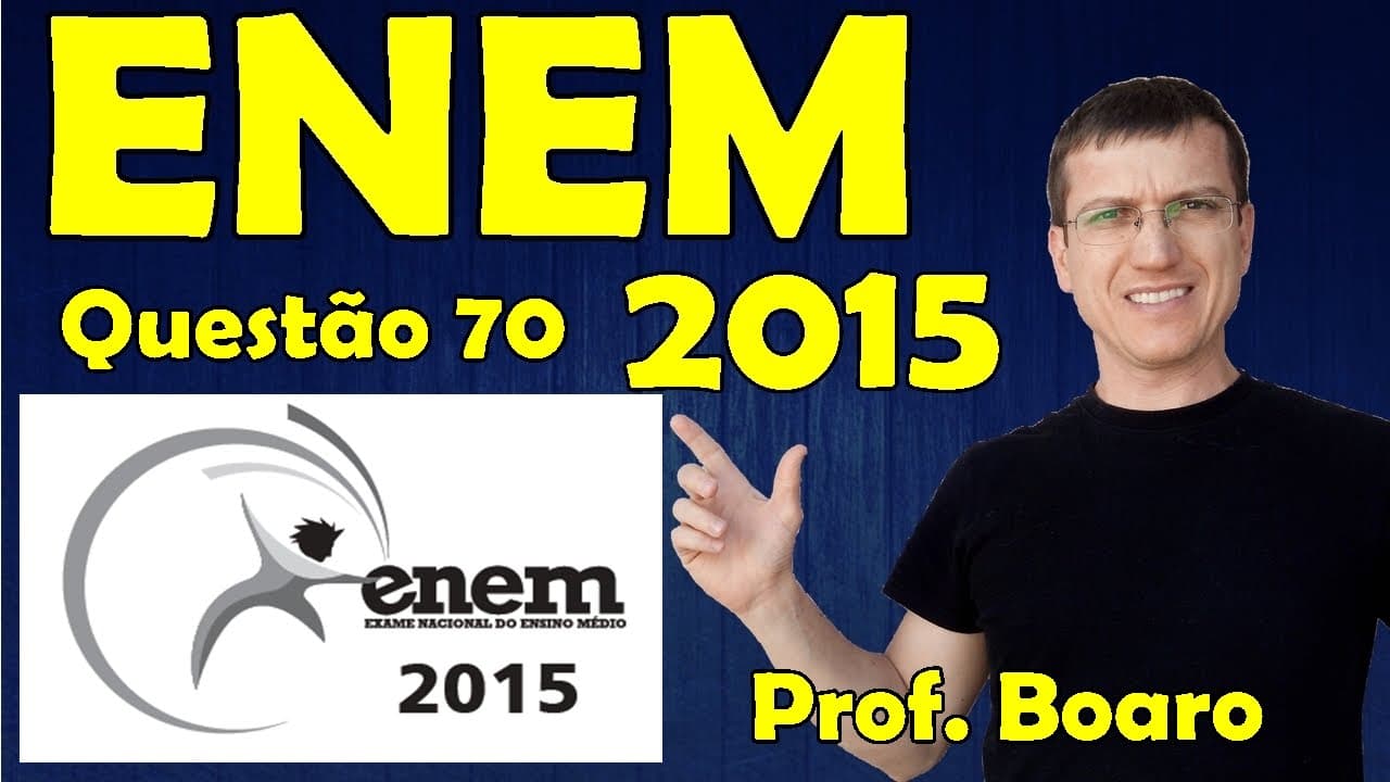 Thumbnail: ENEM 2015 - QUESTÃO 70 - PROVA AZUL - FISICA   Prof.  Marcelo Boaro