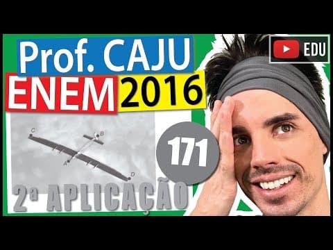 Thumbnail da aula: [ENEM 2016 2Ap] 171 📓 ESCALA Uma empresa europeia construiu um avião solar, como na figura,