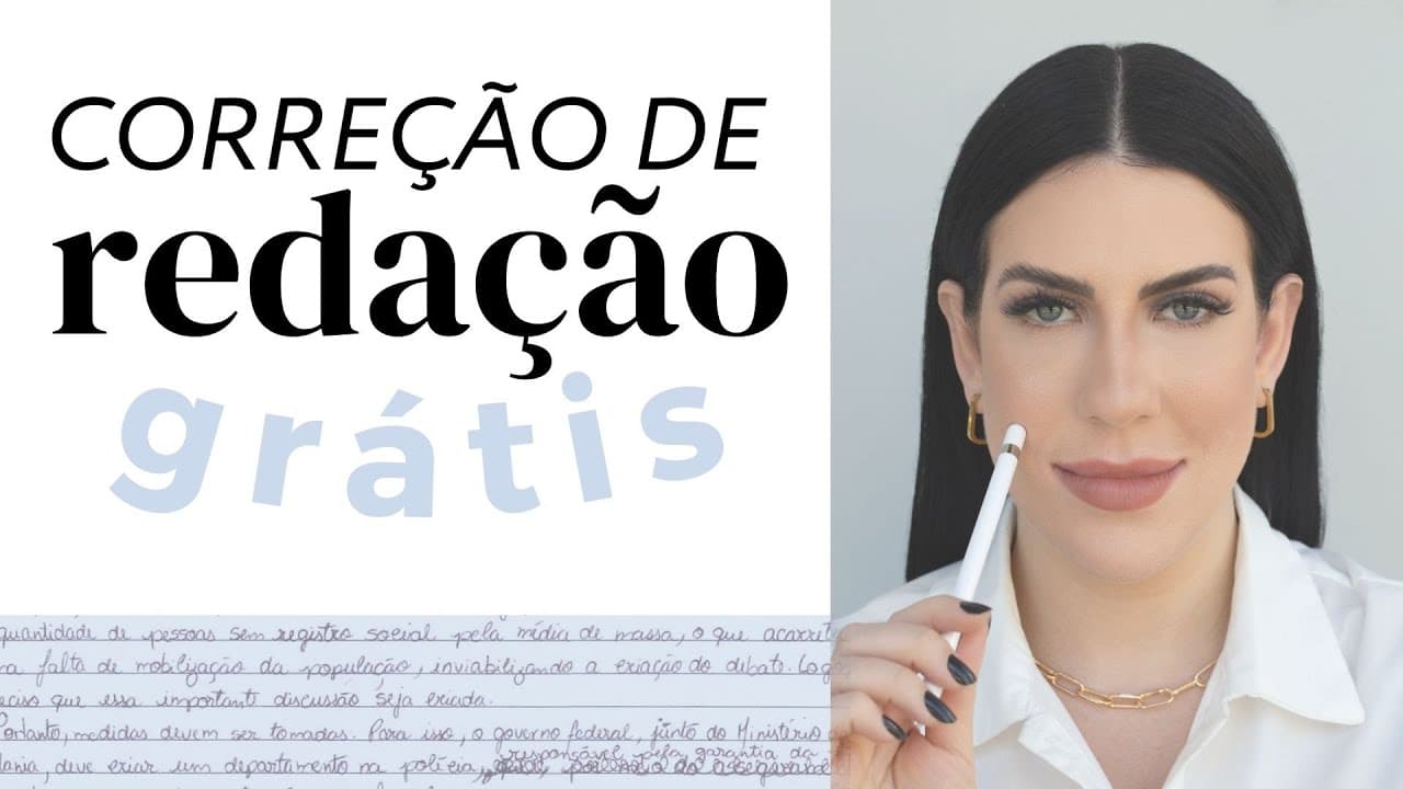 Thumbnail: COMO FAZER CORREÇÃO DA REDAÇÃO
