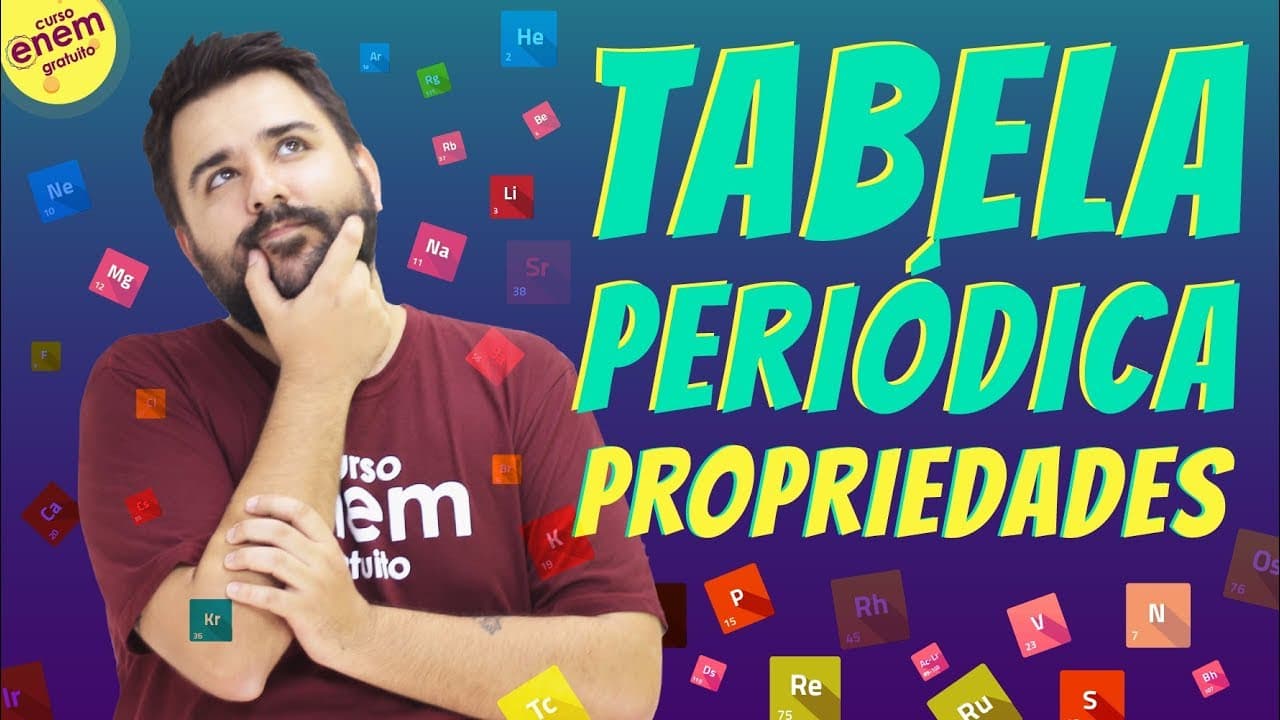 Thumbnail: PROPRIEDADES DA TABELA PERIÓDICA | Resumo de Química Enem. Professor Felipe Sobis