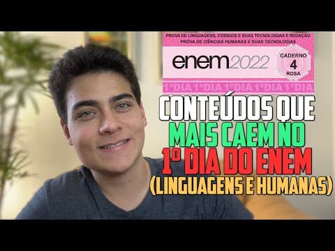 Thumbnail da aula: TOP CONTEÚDOS MAIS COBRADOS no 1º dia do ENEM (Humanas, Linguagens e Redação)