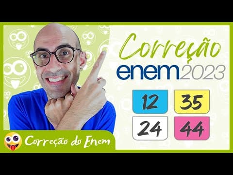 Thumbnail da aula: [CORREÇÃO DO ENEM] Questão 12 - Enem 2023 - Prova azul ▷ A bizarrice dos costumes