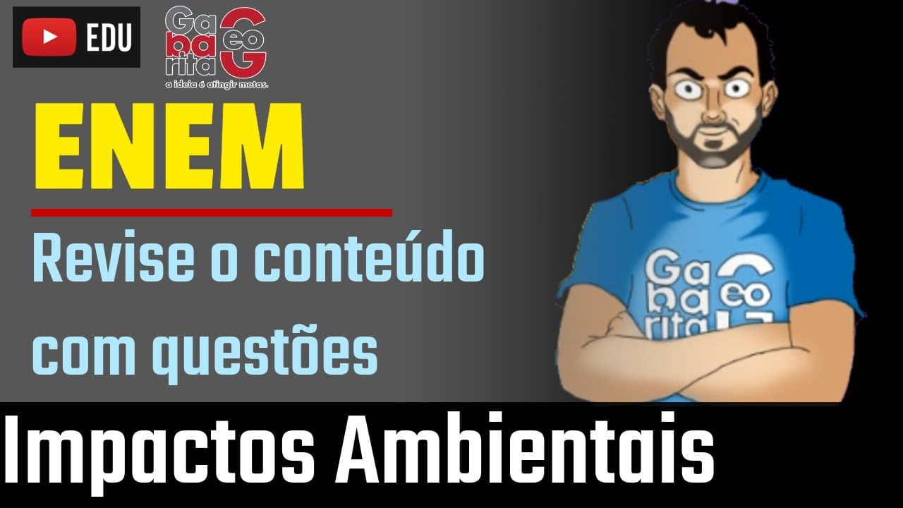 Thumbnail: Revisão de Geografia pro ENEM 2019 | Impactos Ambientais | Revise com Questões