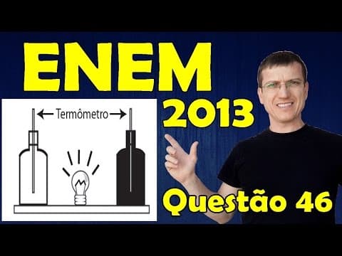 Thumbnail da aula: ENEM 2013 - Questão 48 resolvida (Caderno Azul) - Física - Termologia - Prof. Marcelo Boaro
