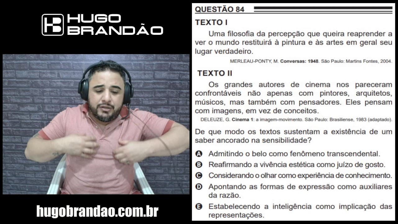 Thumbnail: DICAS ENEM! RESOLUÇÃO DA QUESTÃO 84 ENEM 2022 (Caderno Azul)!