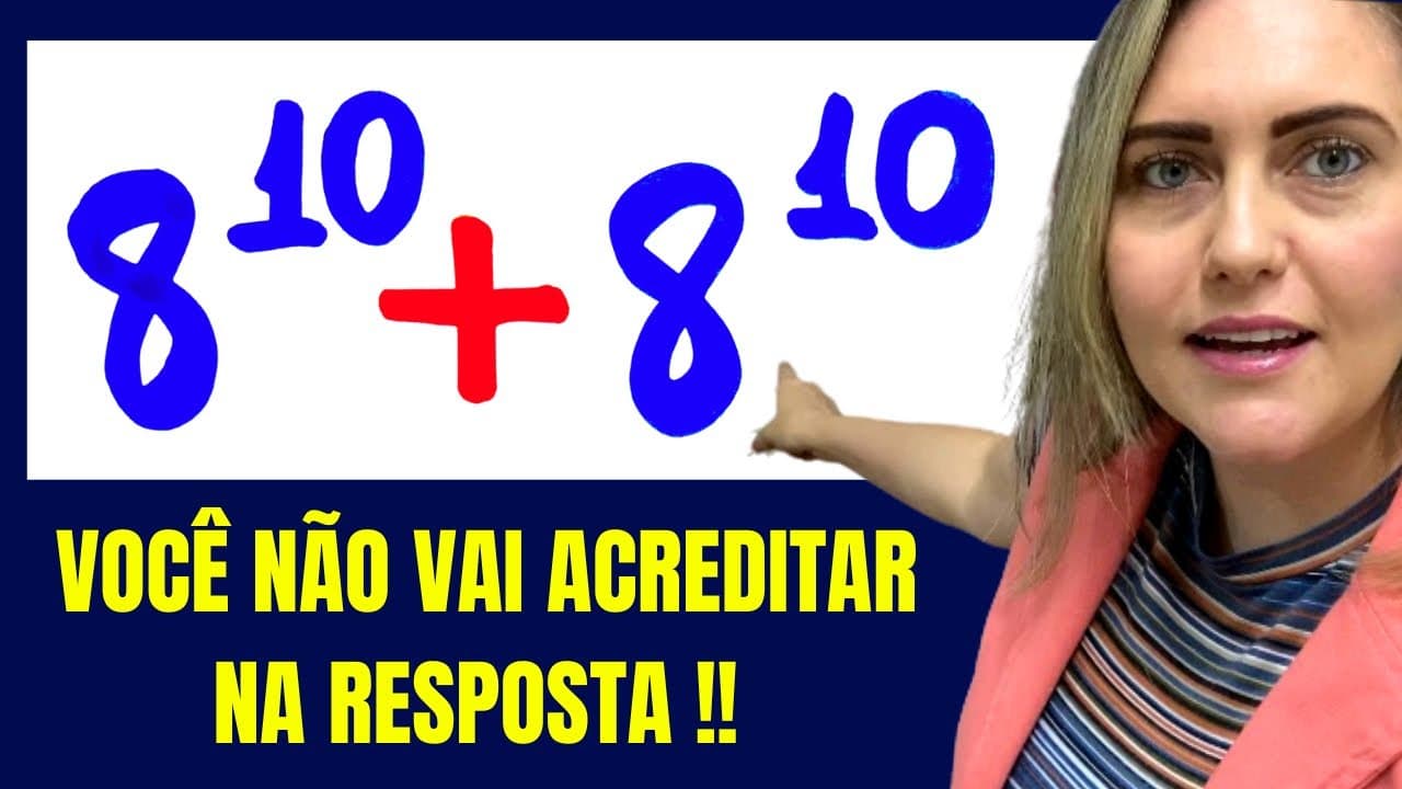Thumbnail: 😱VOCÊ NÃO PODE SOMAR ESSES NÚMEROS !!! PROPRIEDADES DE POTÊNCIAS.📚🚀