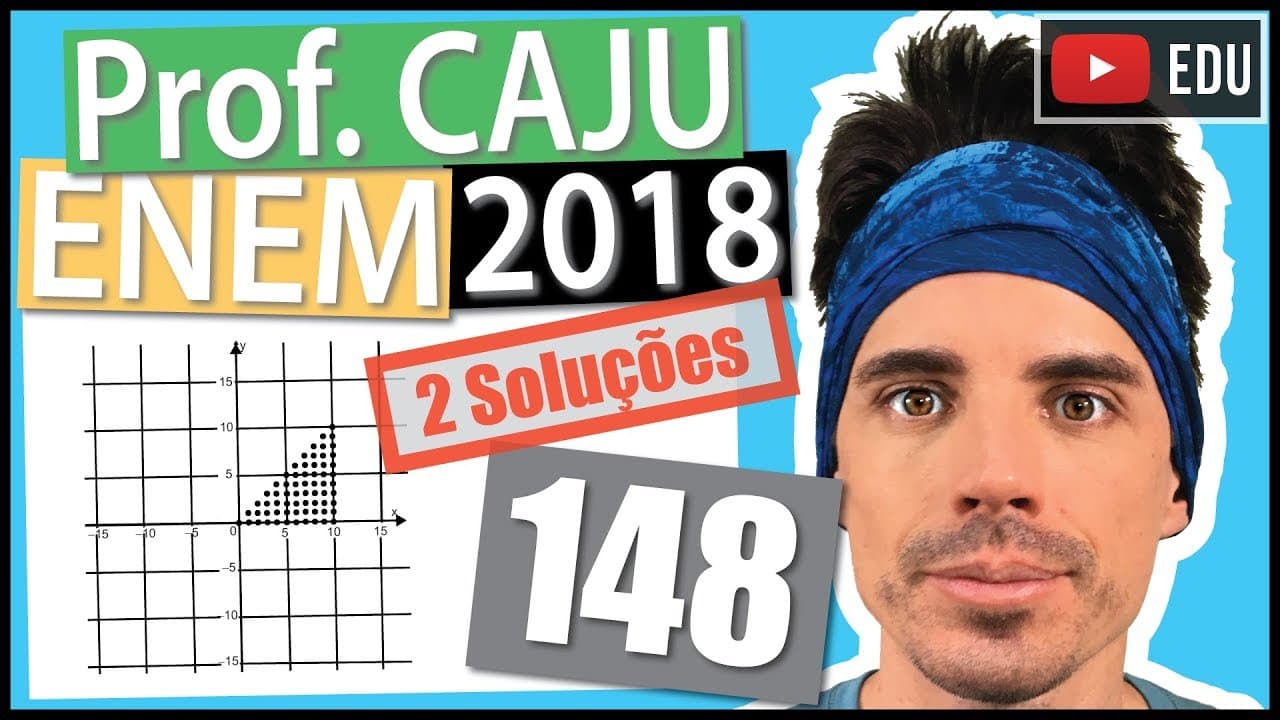 Thumbnail: [ENEM 2018] 148 📓 GEOMETRIA ANALÍTICA Para criar um logotipo, um profissional da área de design