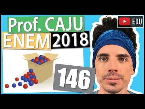 Thumbnail da aula: [ENEM 2018] 146 📓 PROBABILIDADE Para ganhar um prêmio, uma pessoa deverá retirar, sucessivamente e