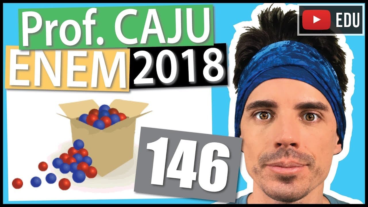 Thumbnail: [ENEM 2018] 146 📓 PROBABILIDADE Para ganhar um prêmio, uma pessoa deverá retirar, sucessivamente e