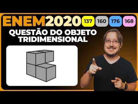 Thumbnail da aula: ENEM 2020 || Visualização 3D || Em um jogo desenvolvido para uso no computador, objetos