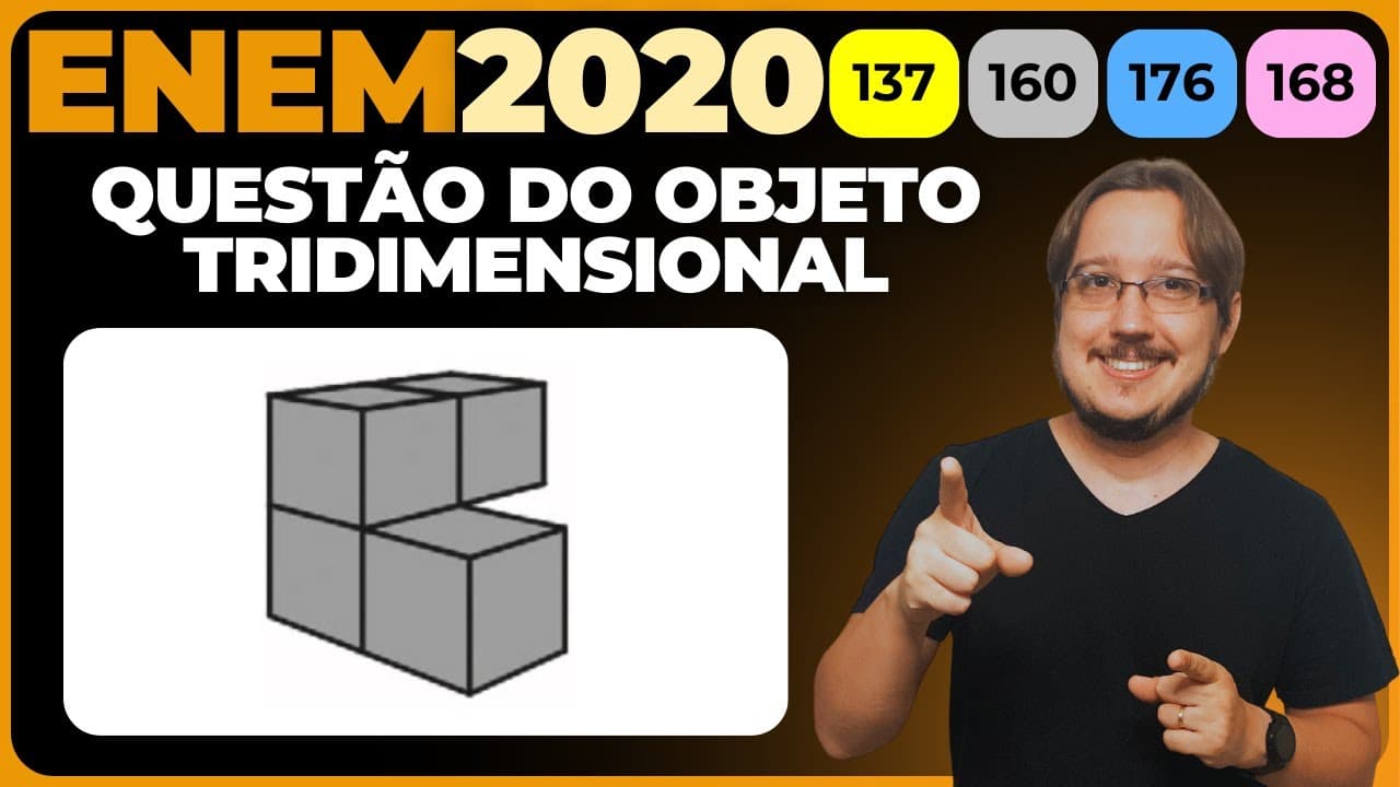Thumbnail: ENEM 2020 || Visualização 3D || Em um jogo desenvolvido para uso no computador, objetos