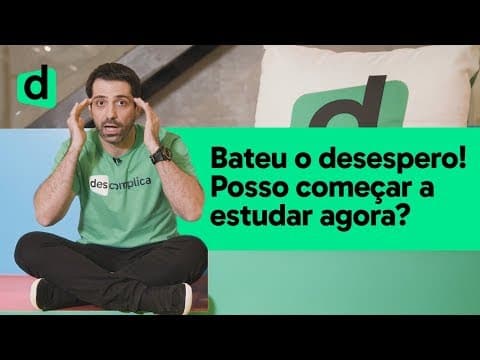 Thumbnail da aula: ENEM 2019: POR ONDE COMEÇO A ESTUDAR? | PLANTÃO DESCOMPLICA