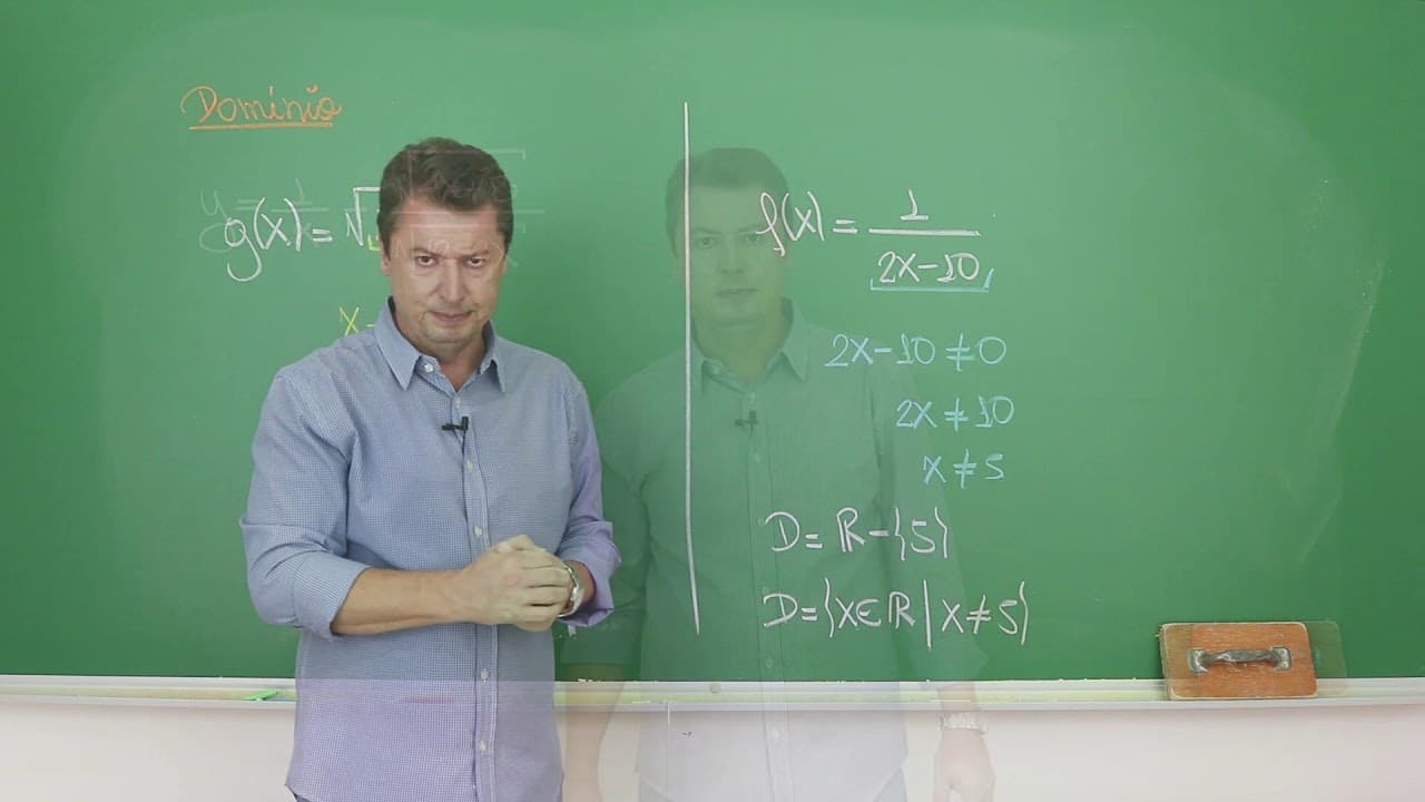 Thumbnail: DOMÍNIO DE UMA FUNÇÃO - [ Matemática para o ENEM ]