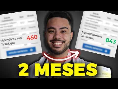 Thumbnail da aula: 🔥 Como estudar faltando 2 meses para o ENEM