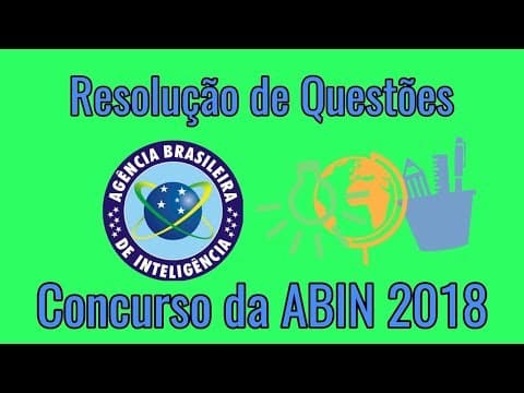 Thumbnail da aula: 🔝Resolução de questões para o concurso da ABIN