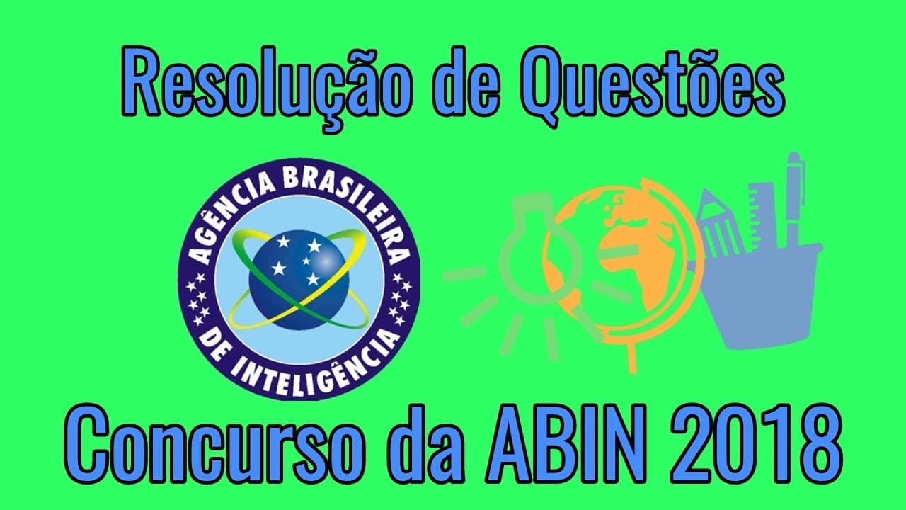 Thumbnail: 🔝Resolução de questões para o concurso da ABIN