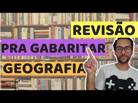 Thumbnail da aula: ENEM 2020| Ciências Humanas| Geografia | A MELHOR REVISÃO