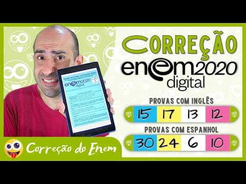 Thumbnail da aula: [CORREÇÃO DO ENEM] Questão 15 - Enem 2020 digital - Prova azul (inglês) ▷ Indústria da felicidade