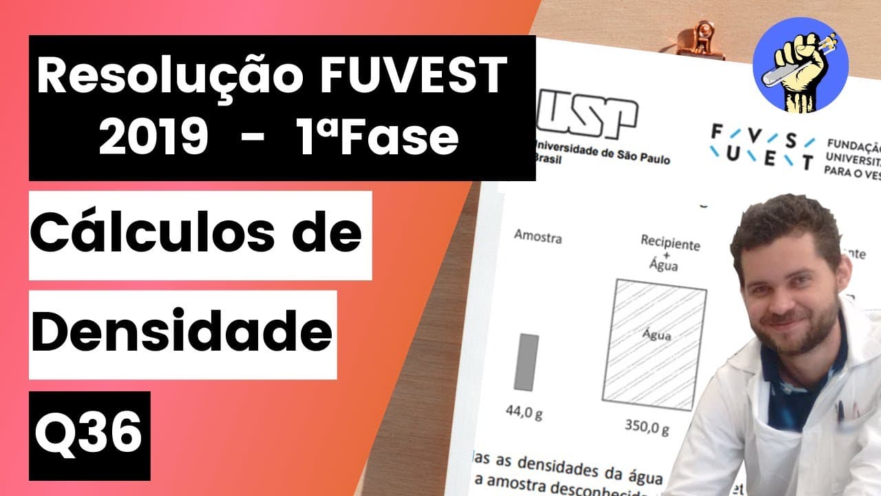 Thumbnail: ✏️FUVEST 2019 | Uma amostra sólida, sem cavidades ou poros, poderia ser constituída por um dos