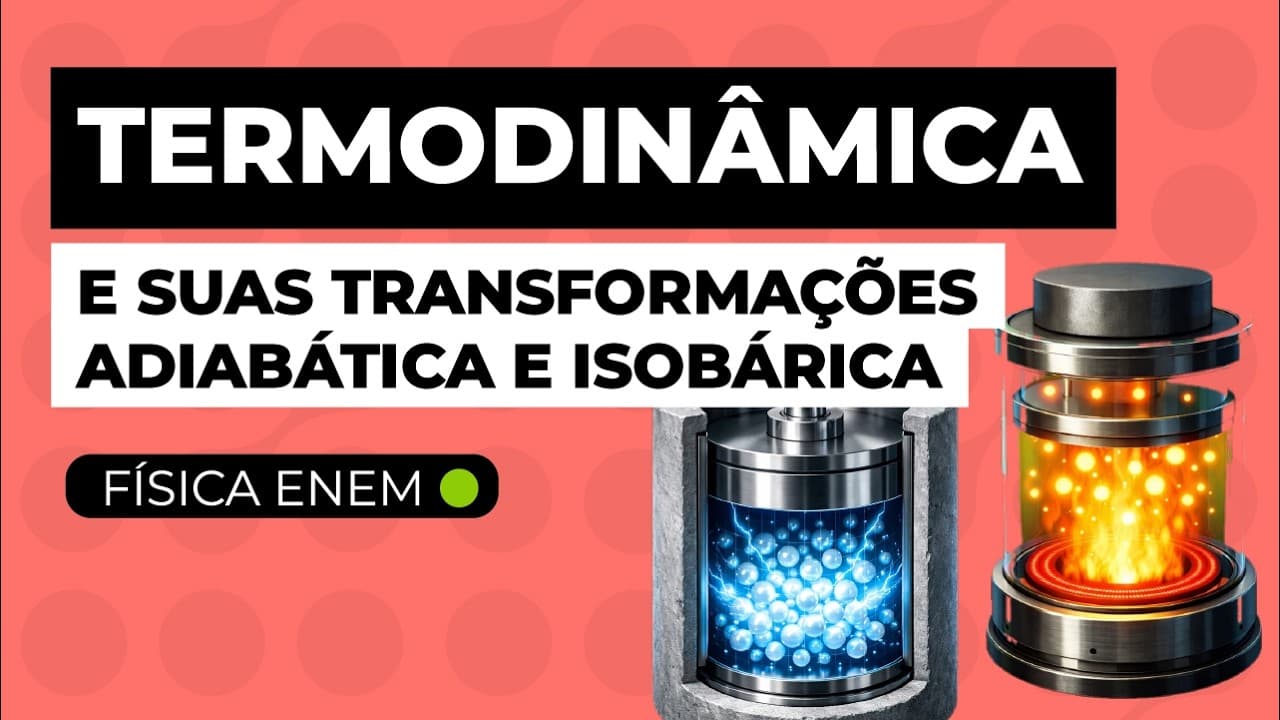 Thumbnail: TERMODINÂMICA: transformações adiabática e isobárica | Física Enem | Flaverson Batista