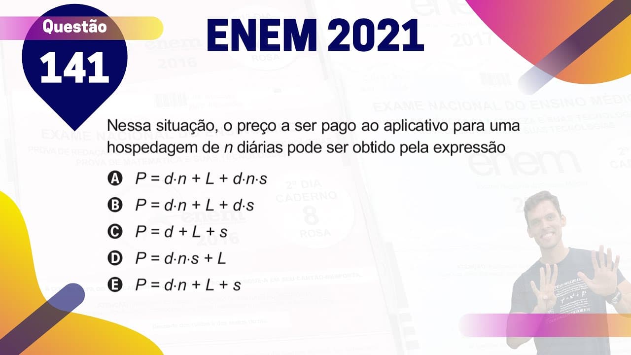 Thumbnail: (Q.141 | Azul) APLICATIVO de HOSPEDAGEM - ENEM 2021