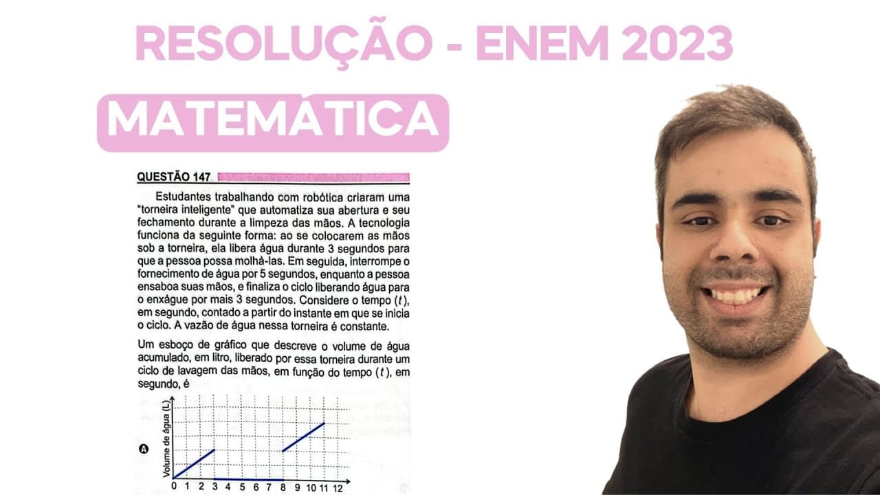 Thumbnail: ENEM 2023 - Estudantes trabalhando com robótica criaram uma "torneira inteligente" que automatiza