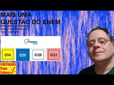 Thumbnail da aula: Questões do ENEM CLI- Aula 671