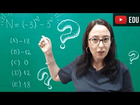 Thumbnail da aula: ✔ Potenciação - Professora Angela