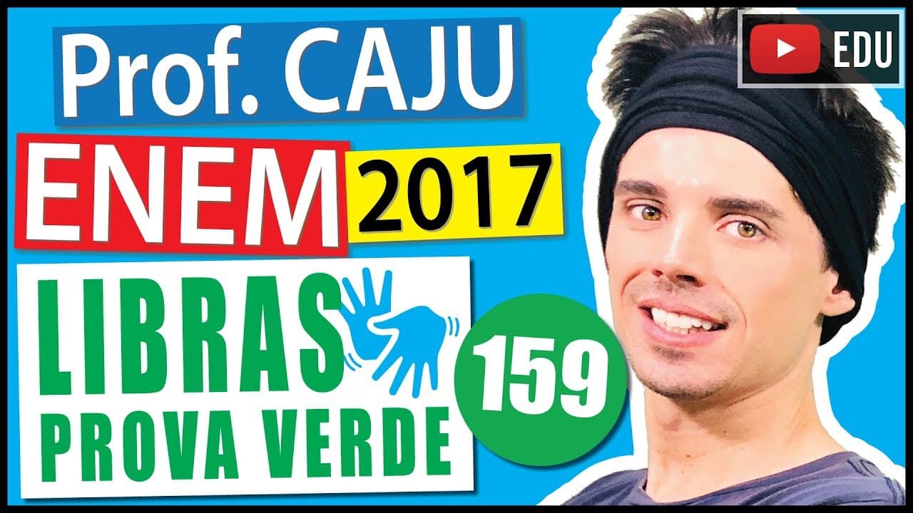 Thumbnail: [ENEM Libras 2017] 159 📗 ÁLGEBRA "Veja os algarismos: não há dois que façam o mesmo ofício