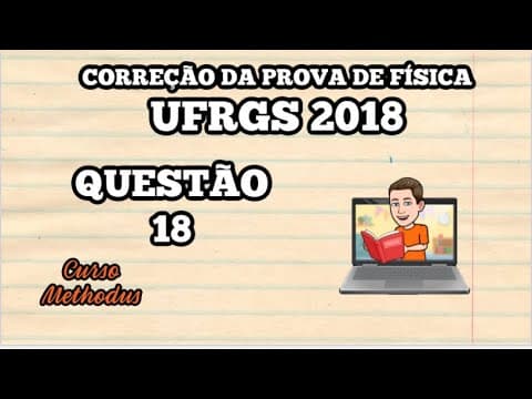 Thumbnail da aula: 18 de 2018 da prova de física da UFRGS - A figura abaixo representa um experimento em que um imã