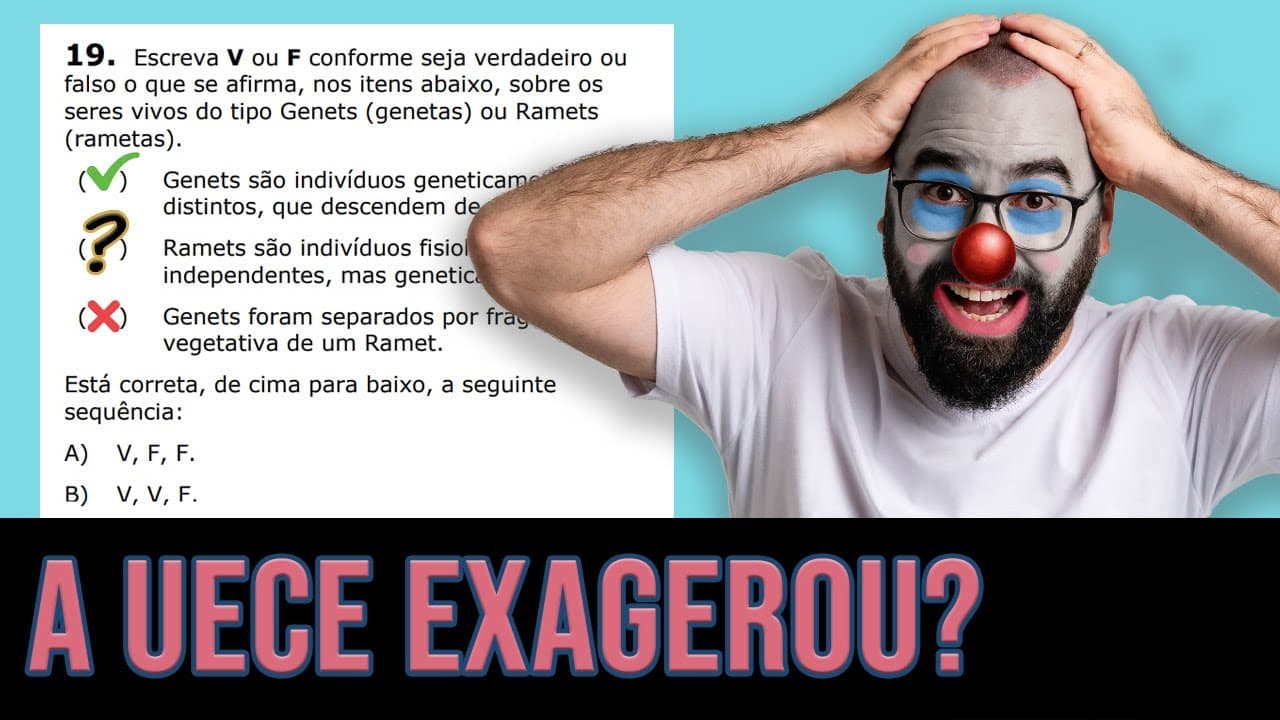 Thumbnail: O que são GENETS (genetas) e RAMETS (rametas)?? A UECE exagerou mais uma vez?